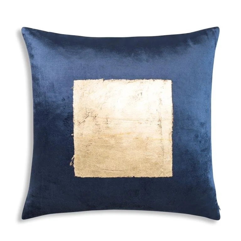 Navy and gold cushions 2025